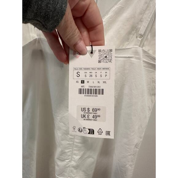 NWT Zara Crochet Spaghetti Strap Mini Dress Size S - Picture 7 of 7